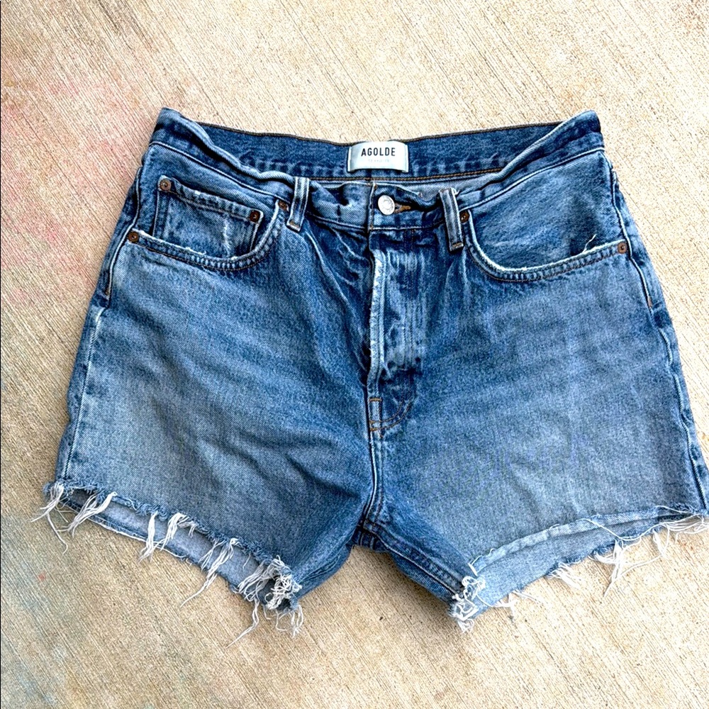 Agolde Blue Jean Shorts Vintage Style